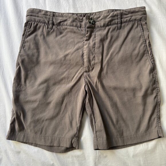 Men’s Outlier New Way Shorts Size 29 Dark Tan Beige, Swedish F Cloth - Picture 3 of 9